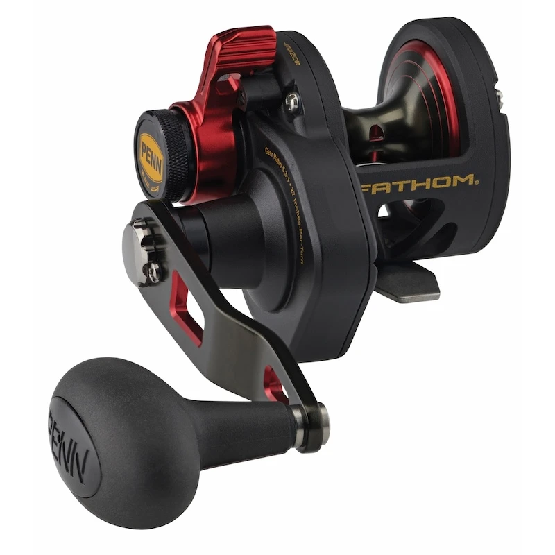 Conventional Reels Penn Fathom Single-Speed Lever Drag Reels 3 Conventional Reels Penn Fathom Single-Speed Lever Drag Reels