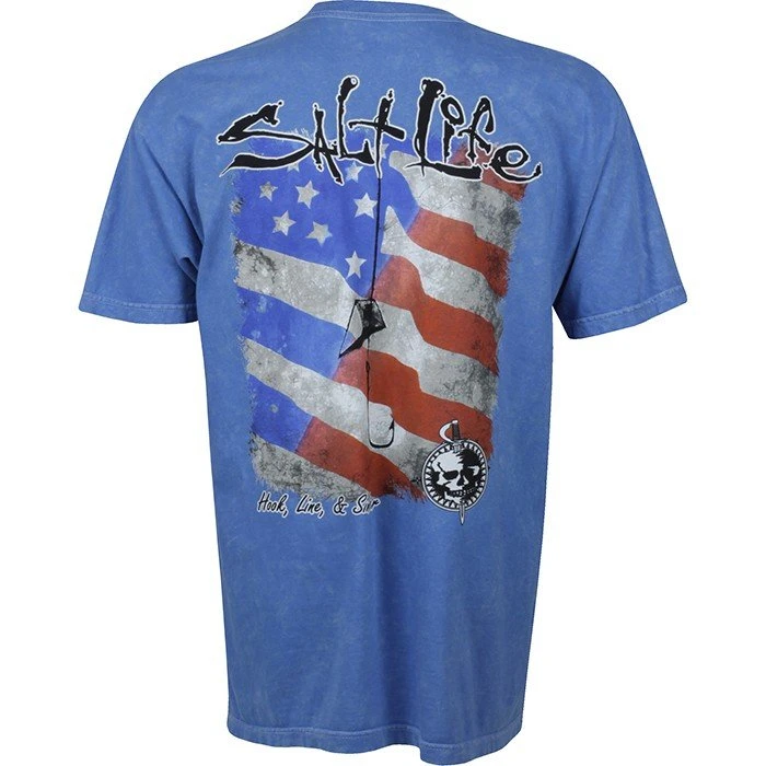 Shirts Salt Life Hook Line And Sinker Short Sleeve Pocket T-Shirt 3 Shirts Salt Life Hook Line And Sinker Short Sleeve Pocket T-Shirt