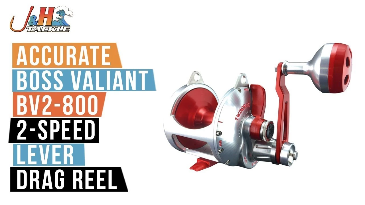 Conventional Reels Accurate Boss Valiant BV2-800 2-Speed Lever Drag Reels 6 Conventional Reels Accurate Boss Valiant BV2-800 2-Speed Lever Drag Reels - Image 4