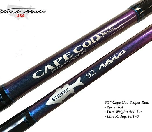 Surf Rods Black Hole USA Cape Cod Striper Surf Spinning Rods 5 Surf Rods Black Hole USA Cape Cod Striper Surf Spinning Rods - Image 3