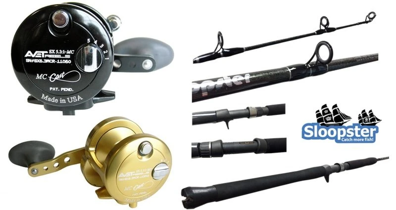 Conventional Combos Avet SX 5.3 MC Reel / Sloopster SLJ66MH Jigging Casting Rod Combo 2 Conventional Combos Avet SX 5.3 MC Reel / Sloopster SLJ66MH Jigging Casting Rod Combo