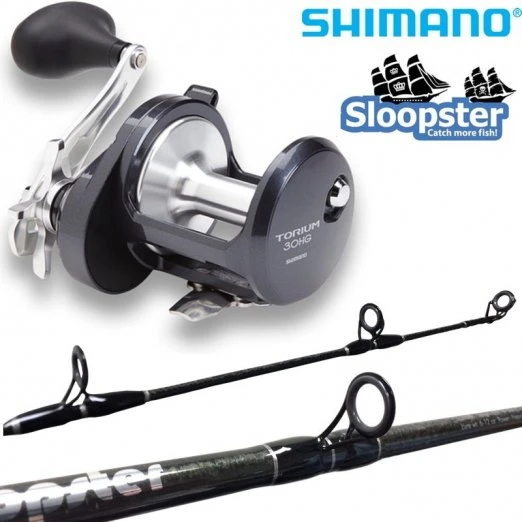 Conventional Combos Shimano Torium HG Reel / Sloopster Jigging Casting Rod Combo 4 Conventional Combos Shimano Torium HG Reel / Sloopster Jigging Casting Rod Combo - Image 2