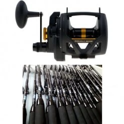 Offshore Combos Penn Squall SQL30VSW 2-Speed Lever Drag Reel / Sloopster F5 Standup Rod Combo