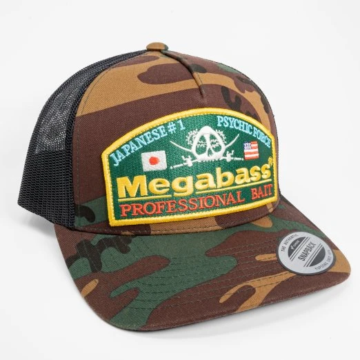 Hats Megabass Camo Throwback Trucker Hat 3 Hats Megabass Camo Throwback Trucker Hat