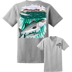 Shirts David Dunleavy Striper Lighthouse Short Sleeve T-Shirt