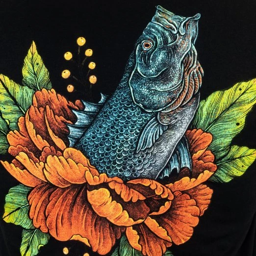 Shirts J&H Tackle Striped Bass Flower T-Shirt 5 Shirts J&H Tackle Striped Bass Flower T-Shirt - Image 3