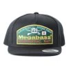 Hats Megabass Black Throwback Snapback Hat -J&H Shop image 444