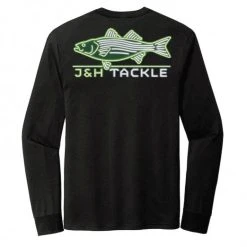 Shirts J&H Tackle Neon Striped Bass Long Sleeve T-Shirt