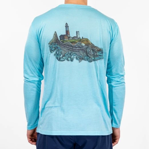 Shirts J&H Tackle Montauk Lighthouse Performance Long Sleeve T-Shirt 4 Shirts J&H Tackle Montauk Lighthouse Performance Long Sleeve T-Shirt - Image 2