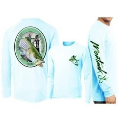 Shirts David Dunleavy Montauk Striped Bass Long Sleeve Performance T-Shirt
