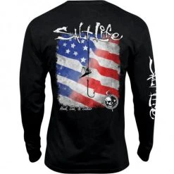 Shirts Salt Life Hook Line And Sinker Long Sleeve Pocket T-Shirt