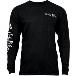 Alternative view of Shirts Salt Life Hook Line And Sinker Long Sleeve Pocket T-Shirt